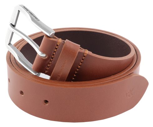 Calvin Klein CKJ Classic Buckle Belt 35MM W100 Cognac