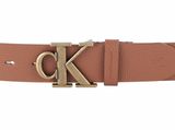 Calvin Klein CKJ Monogram Hardware Belt 35MM W125 Cognac