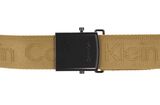 Calvin Klein Casual Utility Plaque Webbing Belt W115 Antique Bronze