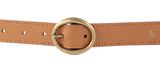 Calvin Klein CKJ Classic Rounded Buckle Belt 25MM W130 Cognac Calvin Klein CKJ Classic Rounded Buckle Belt 25MM W130 Cognac