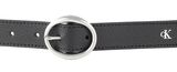 Calvin Klein CKJ Classic Rounded Buckle Belt 25MM W125 Black Calvin Klein CKJ Classic Rounded Buckle Belt 25MM W125 Black