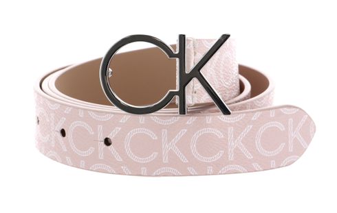 Calvin Klein Re-Lock Logo Belt 30MM Mono W115 Spring Rose Mono