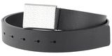 Calvin Klein Casual Clean Plaque Mono Belt 35MM W90 CK Black Calvin Klein Casual Clean Plaque Mono Belt 35MM W90 CK Black