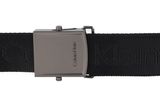 Calvin Klein Casual Utility Plaque Webbing Belt W115 Black Calvin Klein Casual Utility Plaque Webbing Belt W115 Black