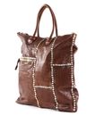 CAMPOMAGGI Horizontal Shopping Bag Cognac