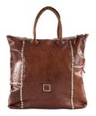 CAMPOMAGGI Horizontal Shopping Bag Cognac