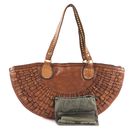 CAMPOMAGGI Medium Half Moon Shopping Bag M Cognac
