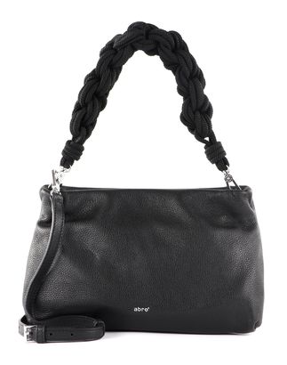 abro Leather Dalia Shoulder Bag Ines Black / Nickel