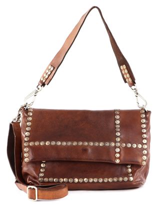 CAMPOMAGGI Shoulder Bag With Flap Cognac