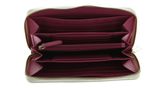 VALENTINO Juniper Zip Around Wallet Ecru / Fuxia VALENTINO Juniper Zip Around Wallet Ecru / Fuxia