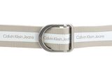 Calvin Klein CKJ Slider Rounded Slider Belt 35MM W80 Eggshell