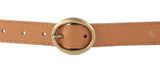 Calvin Klein CKJ Classic Rounded Buckle Belt 25MM W120 Cognac Calvin Klein CKJ Classic Rounded Buckle Belt 25MM W120 Cognac