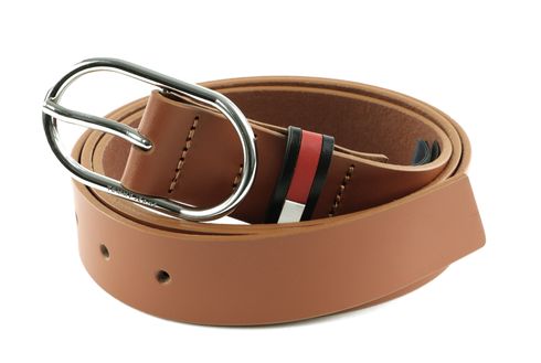 TOMMY HILFIGER TJW Belts Oval 3.0 Belt W90 Natural Cognac