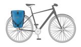 ORTLIEB Plus Back-Roller Bike Side Panniers (QL2.1) 40L - Pair Dusk Blue-Denim