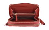 COCCINELLE Tassel Zip Around Wallet Geranium COCCINELLE Tassel Zip Around Wallet Geranium