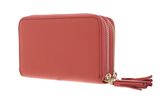 COCCINELLE Tassel Zip Around Wallet Geranium COCCINELLE Tassel Zip Around Wallet Geranium
