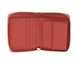 COCCINELLE Metallic Croco Shiny Soft Leather Zip Around Wallet Geranium COCCINELLE Metallic Croco Shiny Soft Leather Zip Around Wallet Geranium