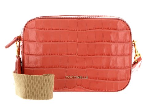 COCCINELLE Mini Bag Croco Leather Geranium