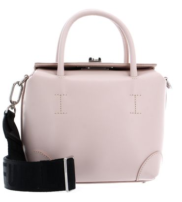 FURLA 1927 Soft Mini Boston Bag Bon Bon + Nero