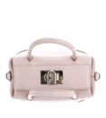 FURLA 1927 Soft Mini Boston Bag Bon Bon + Nero FURLA 1927 Soft Mini Boston Bag Bon Bon + Nero
