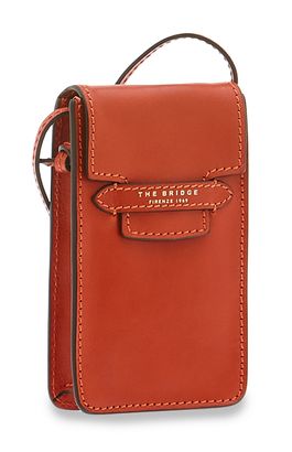 THE BRIDGE Lucrezia Phone Bag Arancio Bruciato / Oro