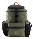 TOMMY HILFIGER TH Signature Flap Backpack Army Green Flag Monogram TOMMY HILFIGER TH Signature Flap Backpack Army Green Flag Monogram