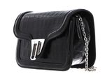 COCCINELLE Marvin Twist Croco Shiny Soft Handbag Noir COCCINELLE Marvin Twist Croco Shiny Soft Handbag Noir