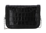 COCCINELLE Marvin Twist Croco Shiny Soft Handbag Noir COCCINELLE Marvin Twist Croco Shiny Soft Handbag Noir