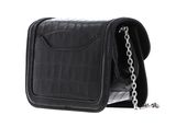 COCCINELLE Marvin Twist Croco Shiny Soft Handbag Noir COCCINELLE Marvin Twist Croco Shiny Soft Handbag Noir
