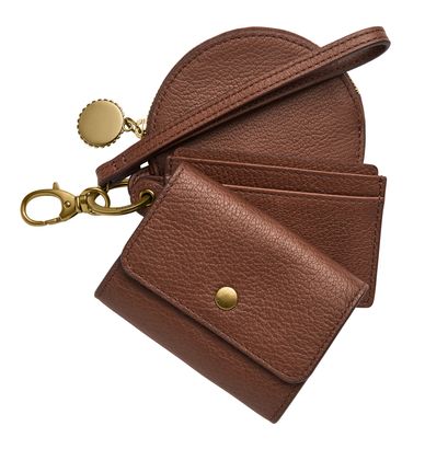 FOSSIL Rio Pouch Wristlet Wallet Brown