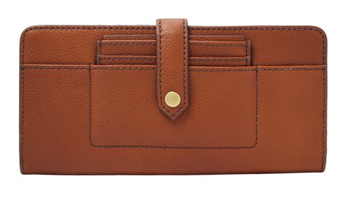 FOSSIL Myra RFID Tab Clutch Medium Brown