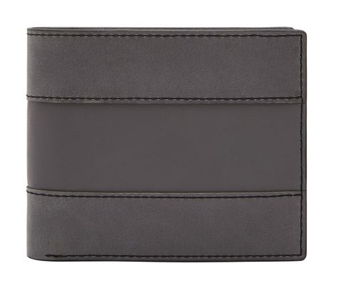 FOSSIL Everett Bifold Card Case Lead Gray