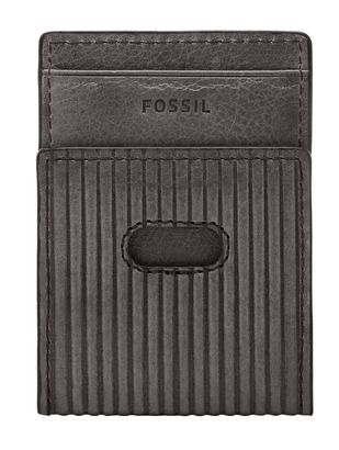 FOSSIL Andrew Card Case Lead Gray