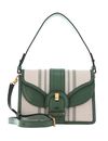 THE BRIDGE Anastasia Crossbody Bag Salvia / Tessuto Multiriga - Oro THE BRIDGE Anastasia Crossbody Bag Salvia / Tessuto Multiriga - Oro