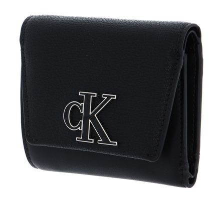 Calvin Klein CKJ Minimal Monogram Med Trifold Black