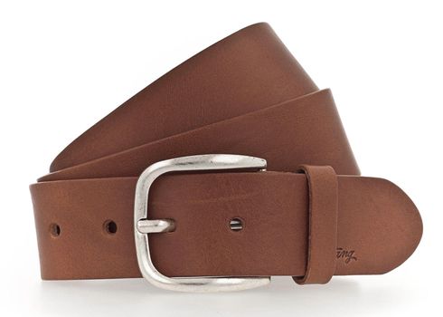 MUSTANG Classic Women Leather Belt W75 Cognac