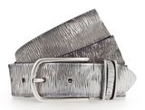 b.belt Cuno Silver Vollledergürtel W105 Anthracite Grey - Silver Metallic b.belt Cuno Silver Vollledergürtel W105 Anthracite Grey - Silver Metallic