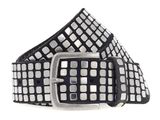 b.belt Quinn Silver Leder-Nietengürtel W85 Black b.belt Quinn Silver Leder-Nietengürtel W85 Black