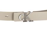Calvin Klein CKJ Monogram Minimal Mono Hardware Belt 25MM W80 Eggshell Calvin Klein CKJ Monogram Minimal Mono Hardware Belt 25MM W80 Eggshell
