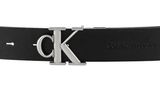 Calvin Klein CKJ Monogram Mono Hardware Rev Belt 30MM W90 Black / Eggshell Calvin Klein CKJ Monogram Mono Hardware Rev Belt 30MM W90 Black / Eggshell