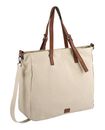 camel active Sand Zip Tote Bag L Cream-White