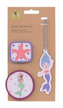 Lässig School Patches Set 3-teilig Mermaid