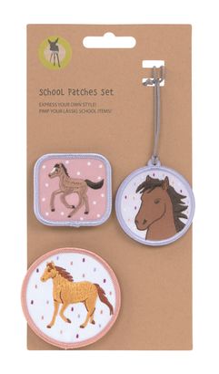 Lässig School Patches Set 3-teilig Horse