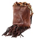 CAMPOMAGGI Traditional Zefiro Bucket Bag Mini Cognac