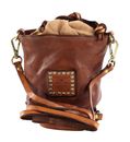 CAMPOMAGGI Traditional Zefiro Bucket Bag Mini Cognac