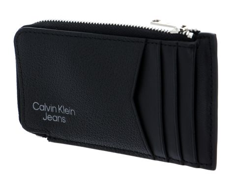 Calvin Klein Micro Pebble Card Pass Black