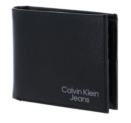 Calvin Klein Micro Pebble Bifold with Coin Black