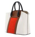 FURLA Miastella Tote Bag L Tangerine + Perla e + Cognac h FURLA Miastella Tote Bag L Tangerine + Perla e + Cognac h