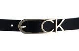 Calvin Klein Re-Lock Capital CK Logo Belt 2CM W90 CK Black