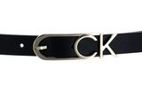 Calvin Klein Re-Lock Capital CK Logo Belt 2CM W95 CK Black Calvin Klein Re-Lock Capital CK Logo Belt 2CM W95 CK Black